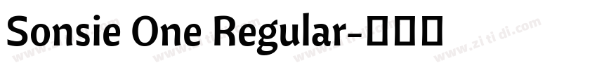 Sonsie One Regular字体转换